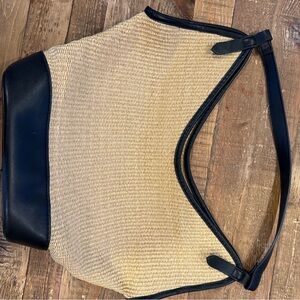 Banana Republic Black and Tan Women's Bag